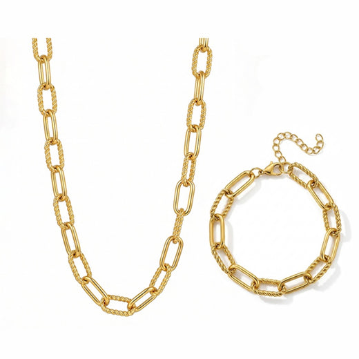 Conjunto Ligamen — Colar e Pulseira
