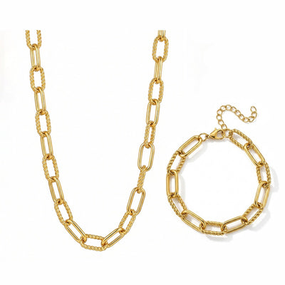 Conjunto Ligamen — Colar e Pulseira