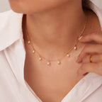 Colar Maris VIATRIX usado – colar de pérolas dourado