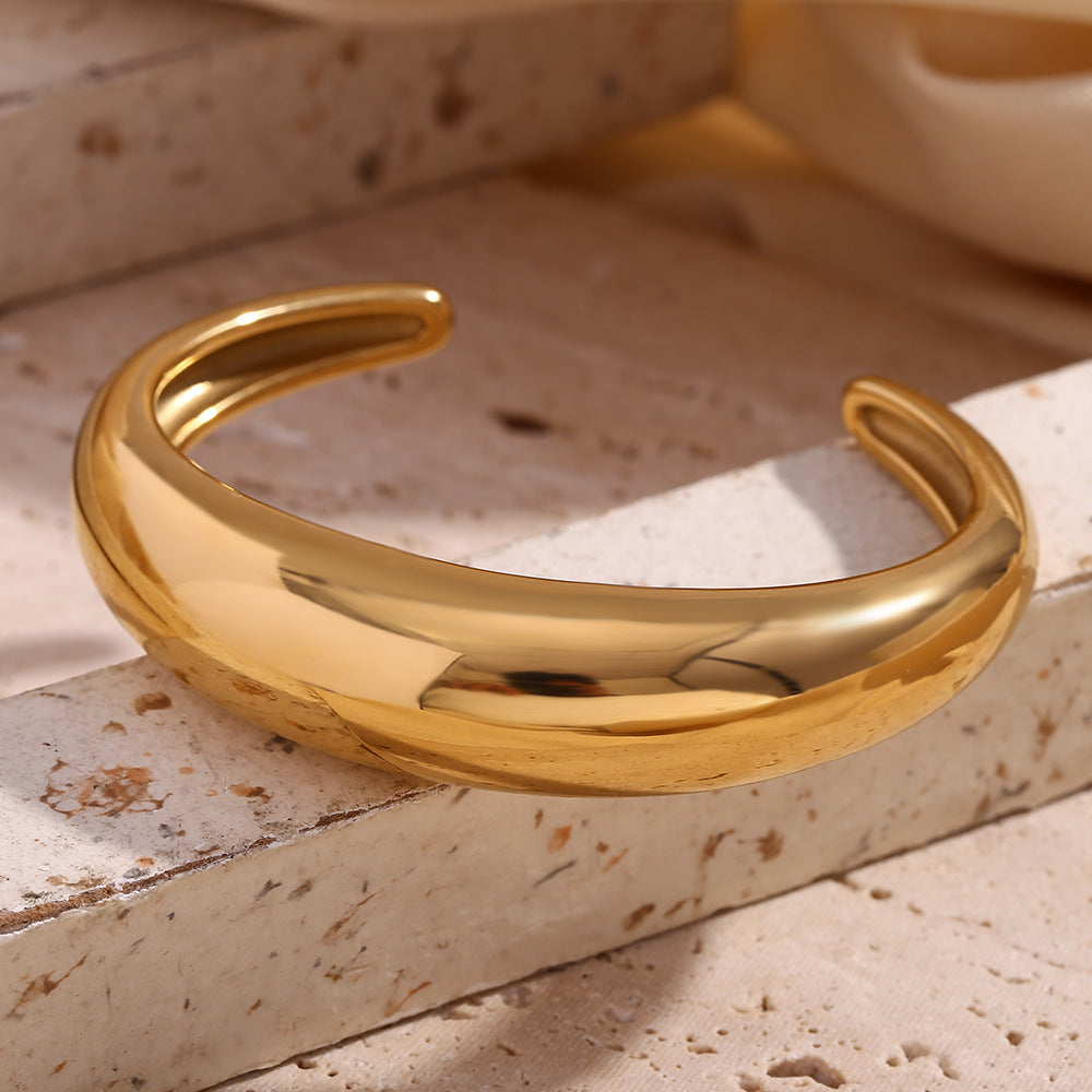 Pulseira Linea VIATRIX usada – pulseira rígida dourada