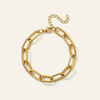 Catena VIATRIX – pulseira de corrente grossa banhada a ouro