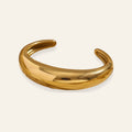 Pulseira Linea VIATRIX – pulseira rígida em cúpula banhada a ouro