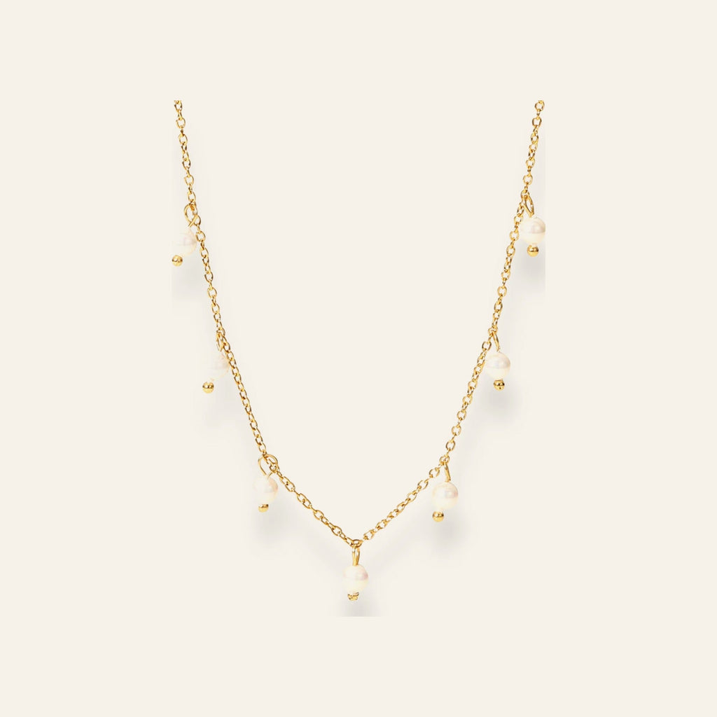 Colar Maris VIATRIX – corrente com mini pérolas banhada a ouro